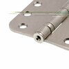 Prime-Line Door Hinge Commercial Smooth Pivot, 4 in. x 4 in. with 5/8 in. Radius Corners, Satin Nickel 3 Pack U 1157053